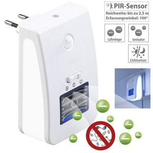 Newgen Medicals Ozongerät: 2in1-Ionisator-Luftreiniger & Nachtlicht - view 3