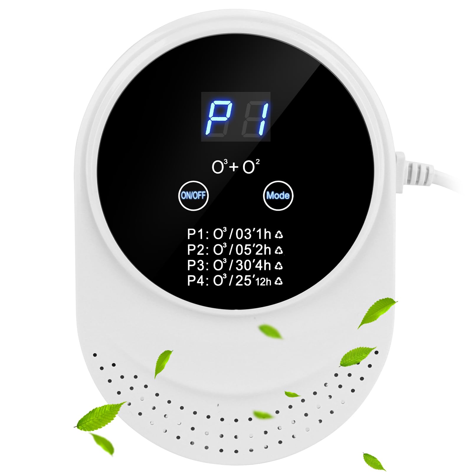 YUNYODA Luftreiniger Ozongenerator Geruchskiller