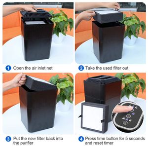 Earnmore Filtro de Repuesto para Purificador de Aire Negro - view 6